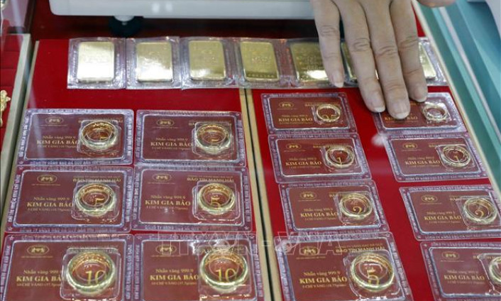 Giá vàng trong nước tăng 50.000 đồng/lượng