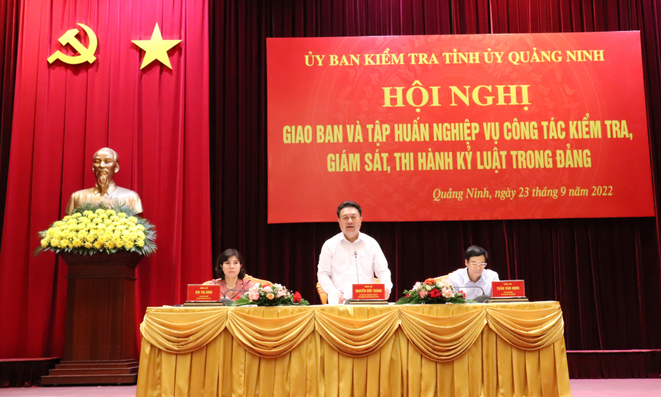 Hội nghị giao ban và tập huấn nghiệp vụ công tác kiểm tra, giám sát, thi hành án kỷ luật trong Đảng