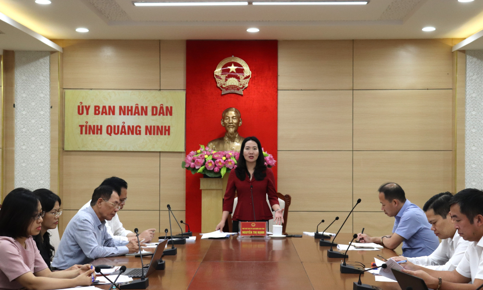 Nghe báo cáo phương án thúc đẩy hoạt động du lịch dọc tuyến đường cao tốc Hạ Long – Vân Đồn – Móng Cái