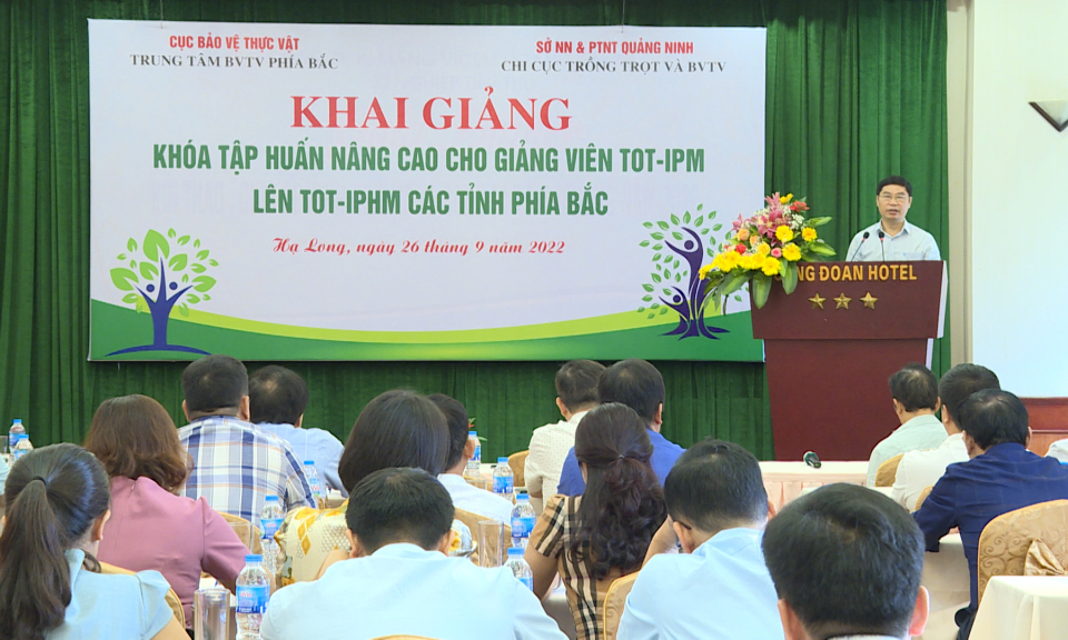 Khai giảng khóa tập huấn cho giảng viên quản lý sức khỏe cây trồng 
