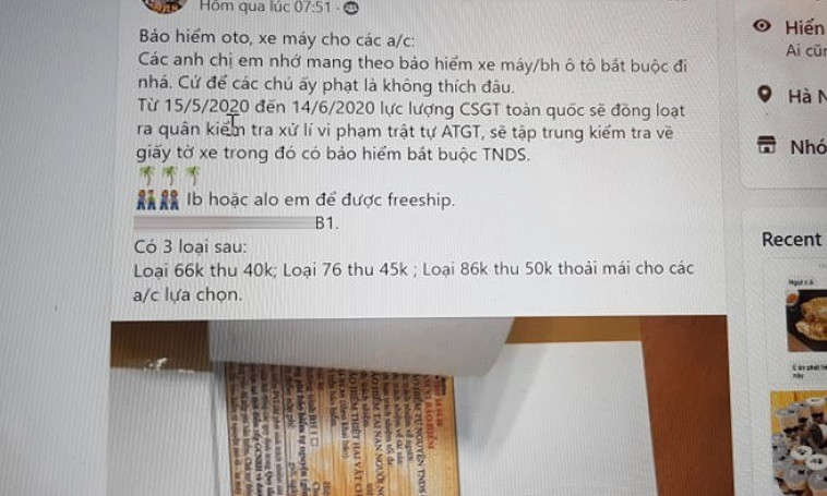 Bảo hiểm xe máy: Thu 100 đồng, chi ra có 6 đồng