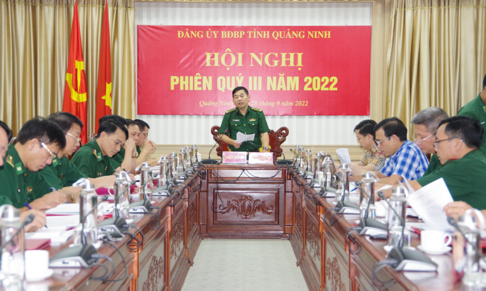 Đảng ủy Bộ Đội Biên phòng tỉnh triển khai nhiệm vụ những tháng cuối năm 2022