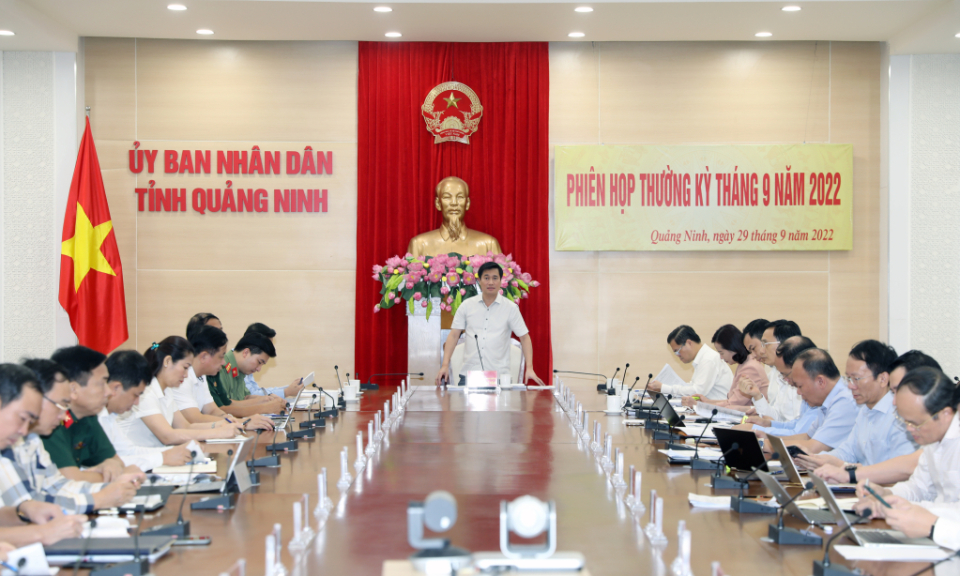 UBND tỉnh họp thường kỳ tháng 9