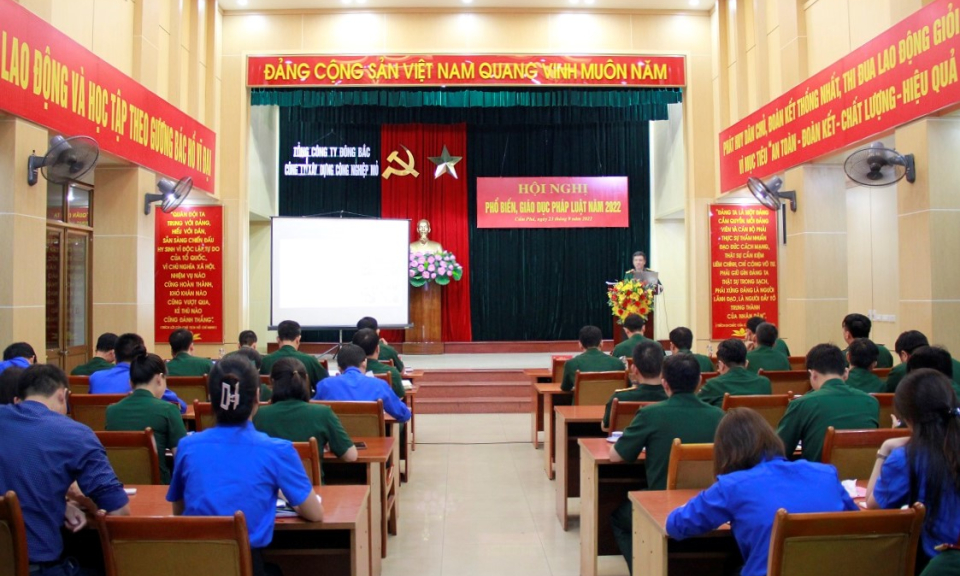 Tổng Công ty Đông Bắc: Phối hợp tổ chức tuyên truyền, phổ biến giáo dục pháp luật năm 2022