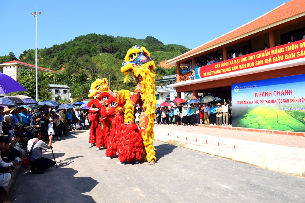 Nhiều hoạt động sôi động diễn ra vào ngày khánh thành nhà văn hóa cùng với Lễ hội Văn hóa Thể thao dân tộc Sán Chỉ - Mùa vàng miền Soóng Cọ năm 2022.