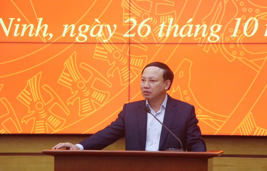 Đồng chí Nguyễn Xuân Ký, Ủy viên Trung ương Đảng, Bí thư Tỉnh ủy, Chủ tịch HĐND tỉnh chủ trì.