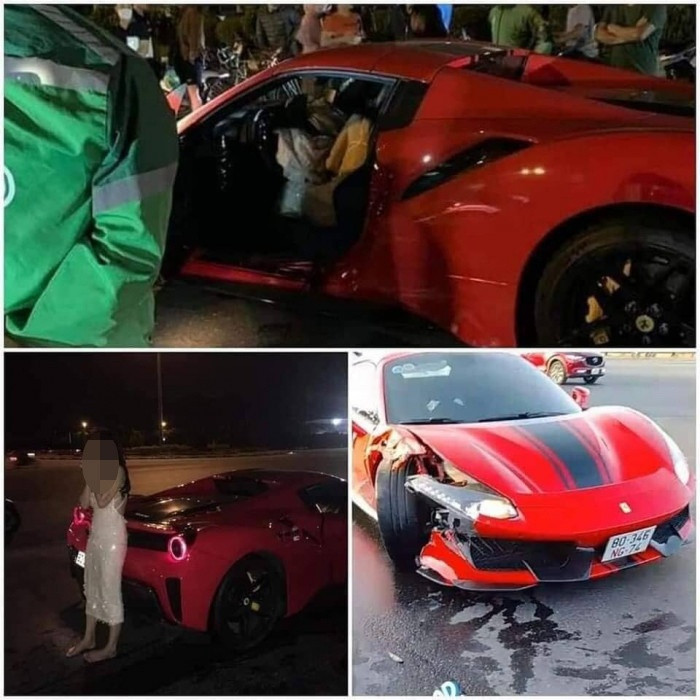 Siêu xe Ferrari 488 va chạm xe máy: CSGT bác bỏ thông tin cô gái cầm lái 3