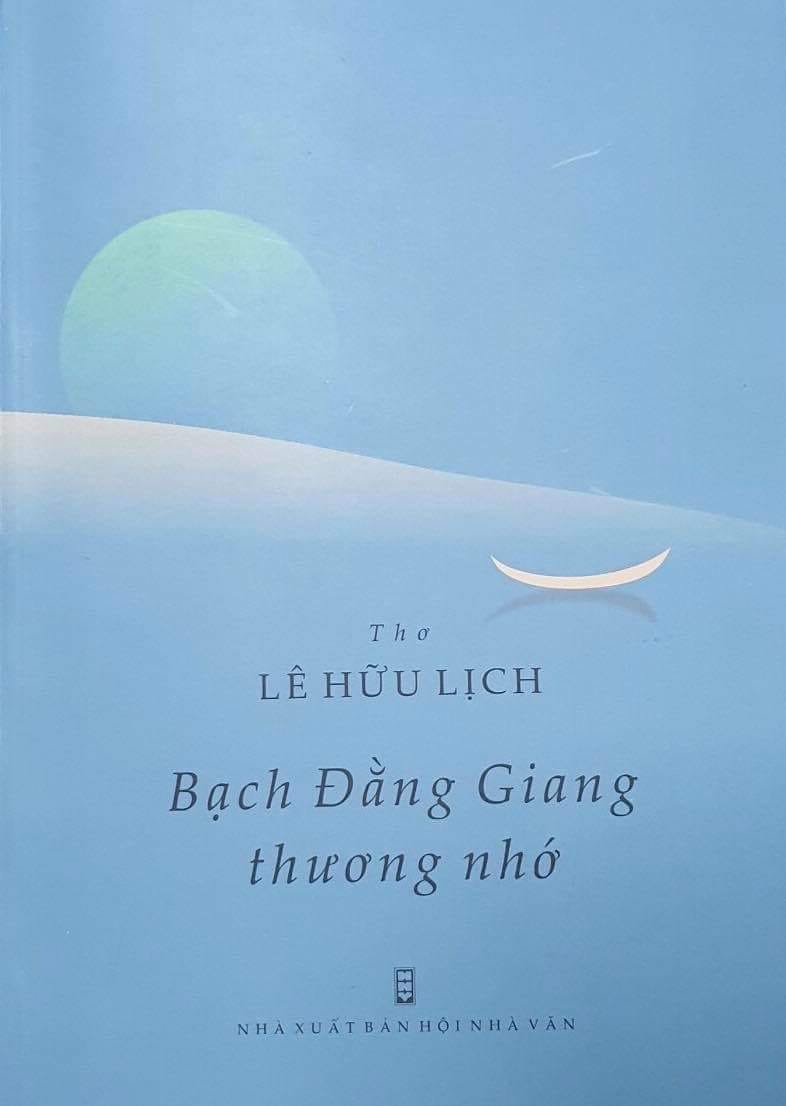 Trang bìa tập thơ “Bạch Đằng giang thương nhớ”.