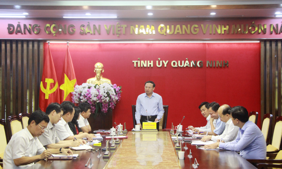 Giao ban Thường trực Tỉnh ủy