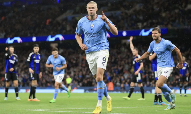 Haaland lập thêm cú đúp ở Champions League