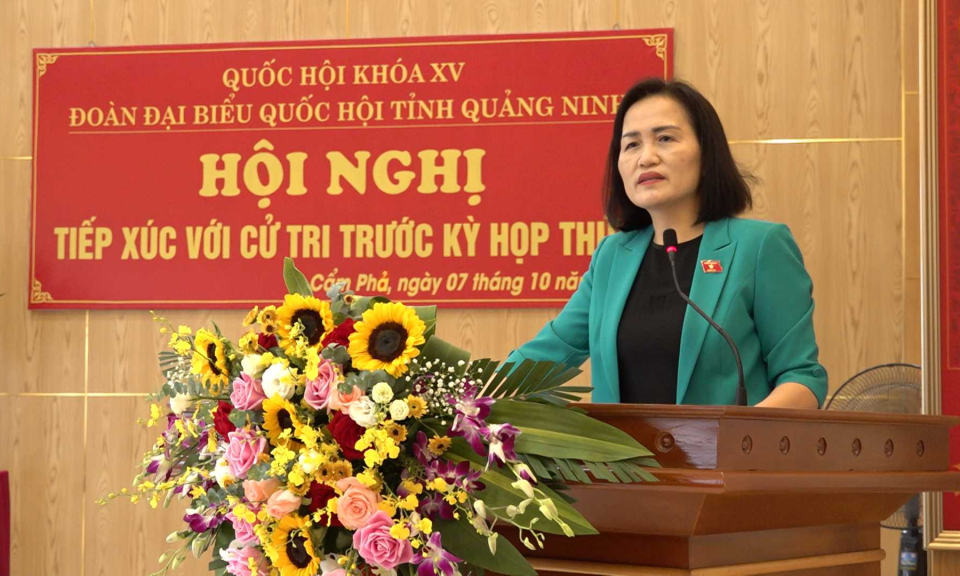 Đại biểu Quốc hội tiếp xúc cử tri tại Cẩm Phả, Hạ Long