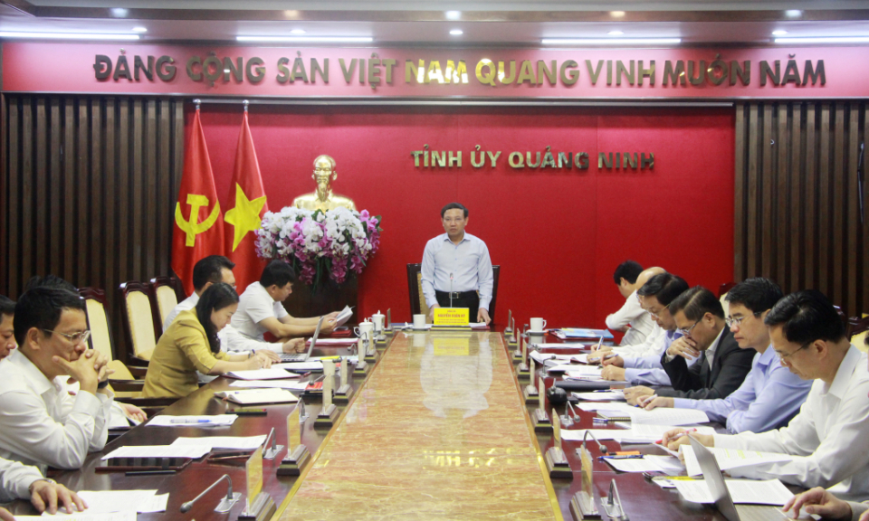 Giao ban Thường trực Tỉnh ủy