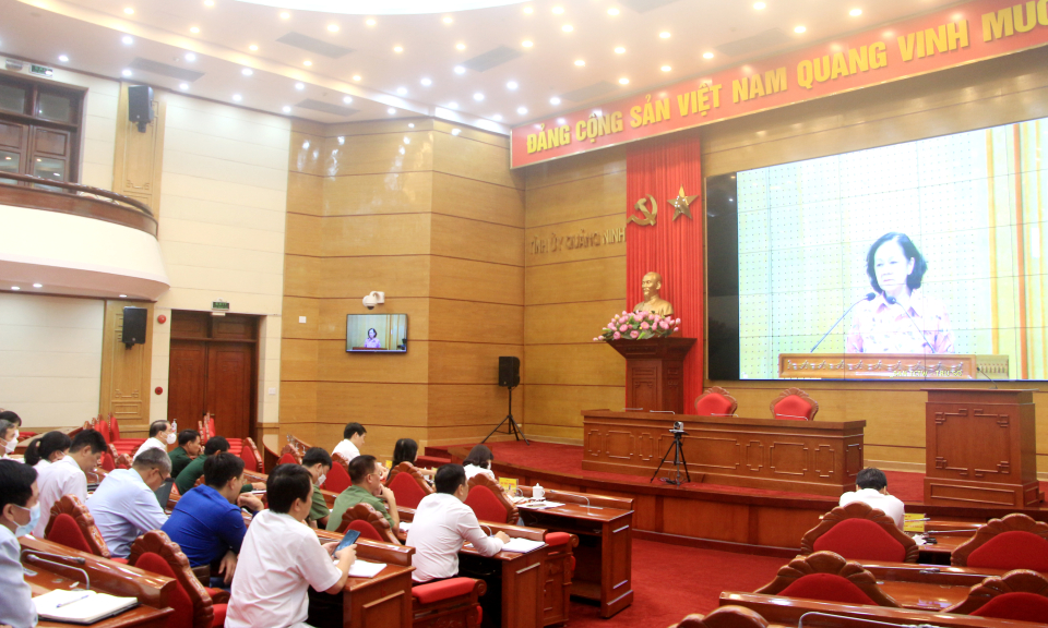 Hội nghị trực tuyến sơ kết công tác quý III ngành Tổ chức xây dựng Đảng