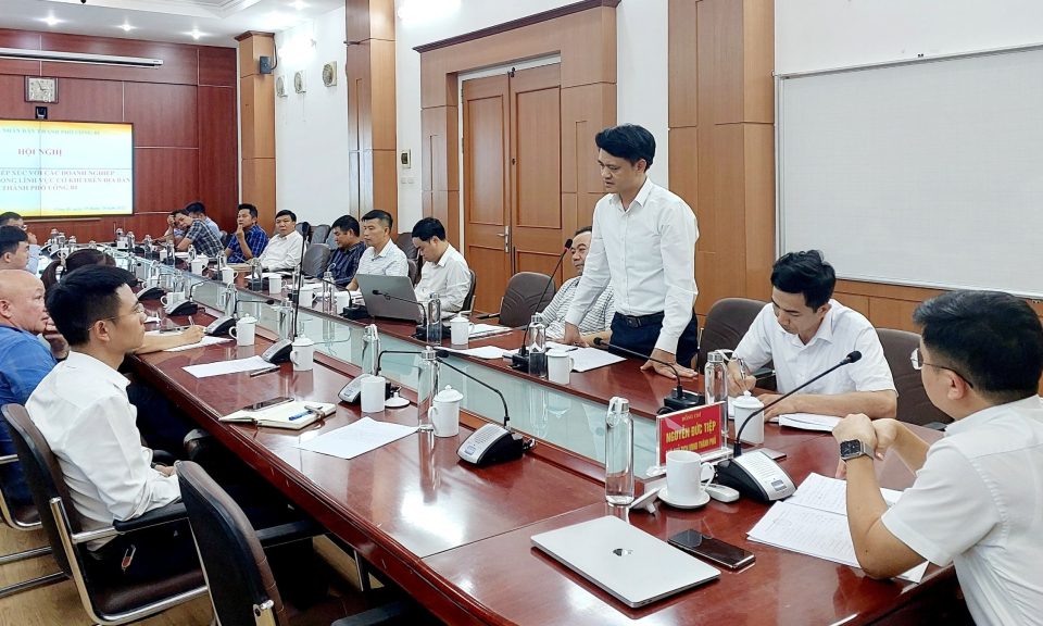 TP Uông Bí gặp gỡ, tiếp xúc doanh nghiệp khối ngành cơ khí