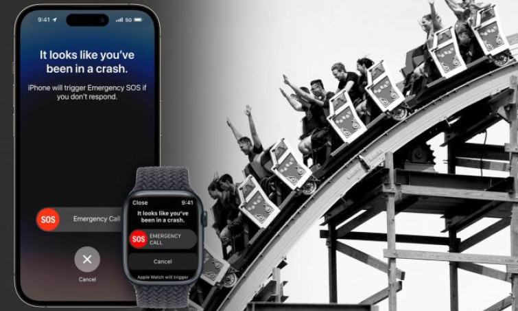 iPhone 14 Pro tự gọi cứu hộ khi chơi tàu lượn