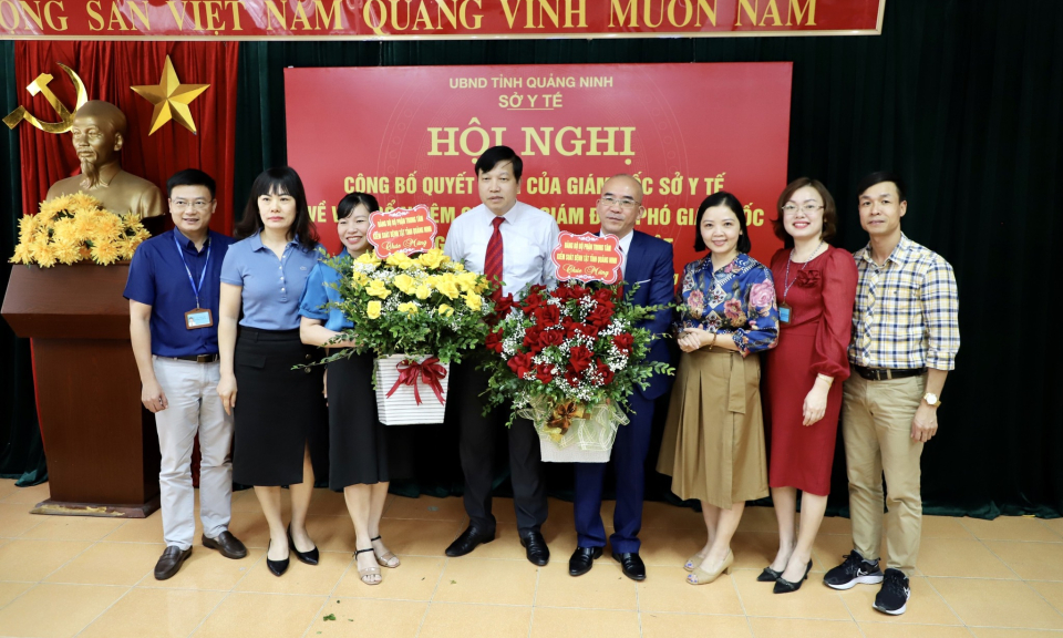 Bổ nhiệm Giám đốc, Phó Giám đốc CDC Quảng Ninh