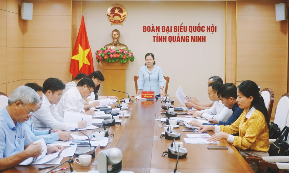Đoàn ĐBQH tỉnh lấy ý kiến tham gia vào báo cáo kết quả thực hiện 3 chương trình mục tiêu Quốc gia