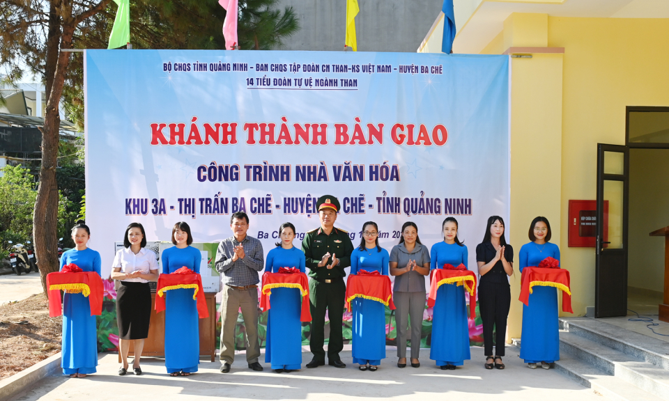 Khánh thành, bàn giao Nhà văn hóa khu phố 3A, thị trấn Ba Chẽ