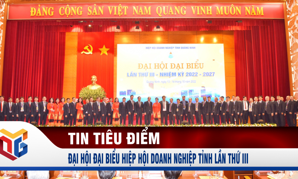 Đại hội đại biểu Hiệp hội Doanh nghiệp tỉnh lần thứ III, nhiệm kỳ 2022-2027