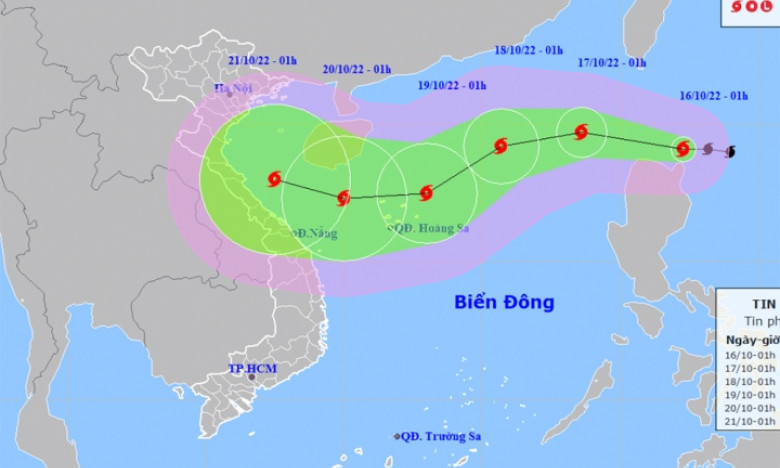 Bão Nesat giật cấp 11 đang tiến vào Biển Đông, diễn biễn rất phức tạp