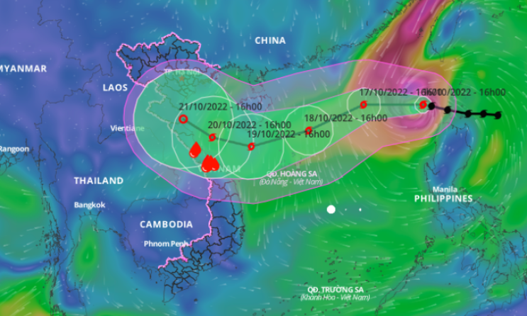 Bão Nesat cấp 11 vào Biển Đông
