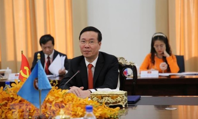 Thường trực Ban Bí thư Võ Văn Thưởng thăm chính thức Campuchia