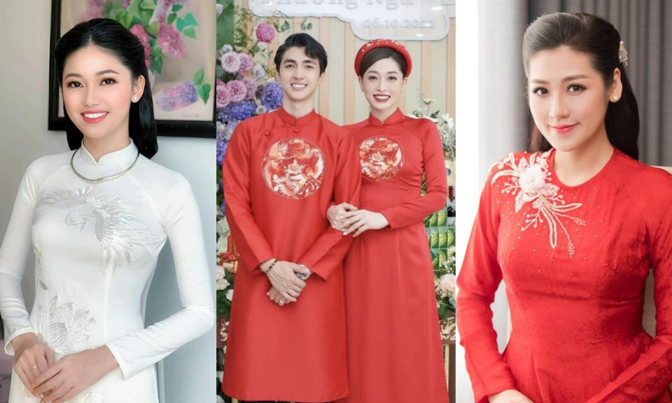 Người đặc biệt đứng sau loạt áo dài ăn hỏi của dàn hoa hậu, á hậu Việt