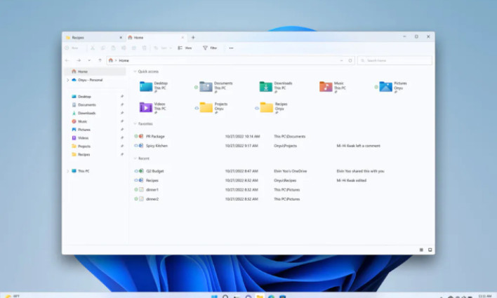 Windows 11 có thể duyệt theo tab trên File Explorer