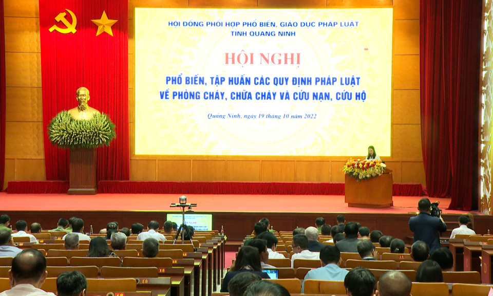 Hội nghị phổ biến, tập huấn các quy định pháp luật về PCCC và CNCH