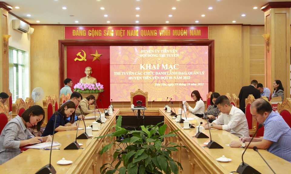 Tiên Yên tổ chức thi tuyển chức danh lãnh đạo, quản lý đợt 1 năm 2022