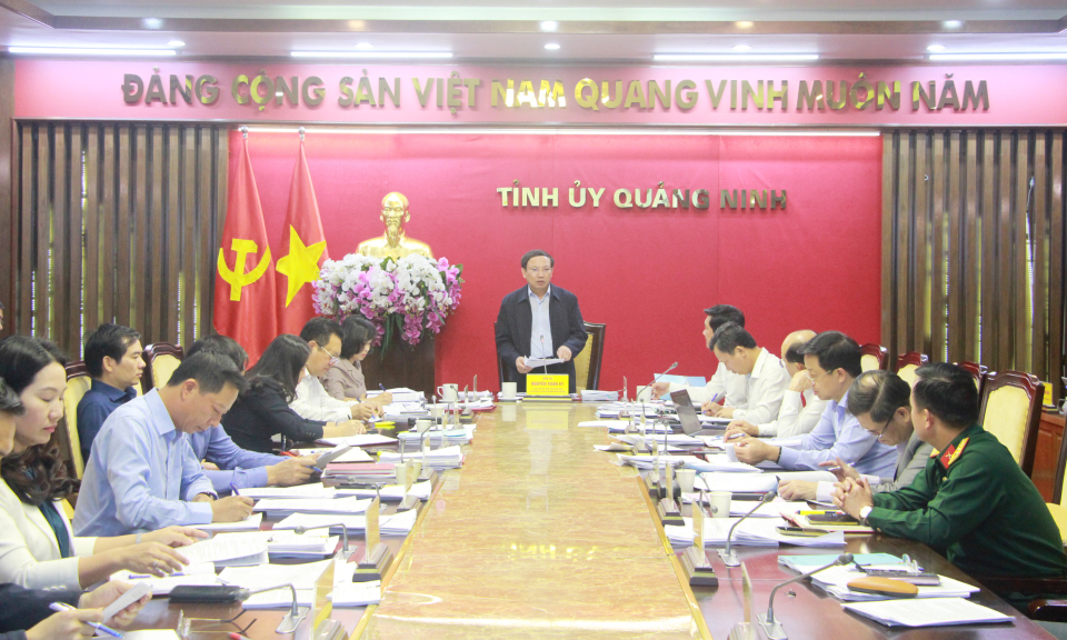 Hội nghị Ban Thường vụ Tỉnh ủy