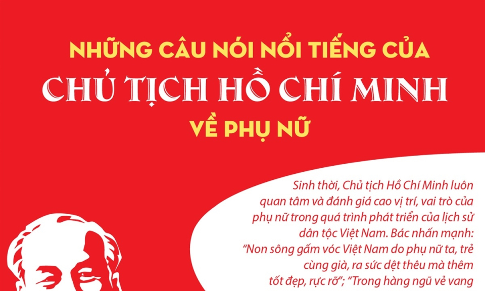 Những câu nói nổi tiếng của Chủ tịch Hồ Chí Minh về phụ nữ