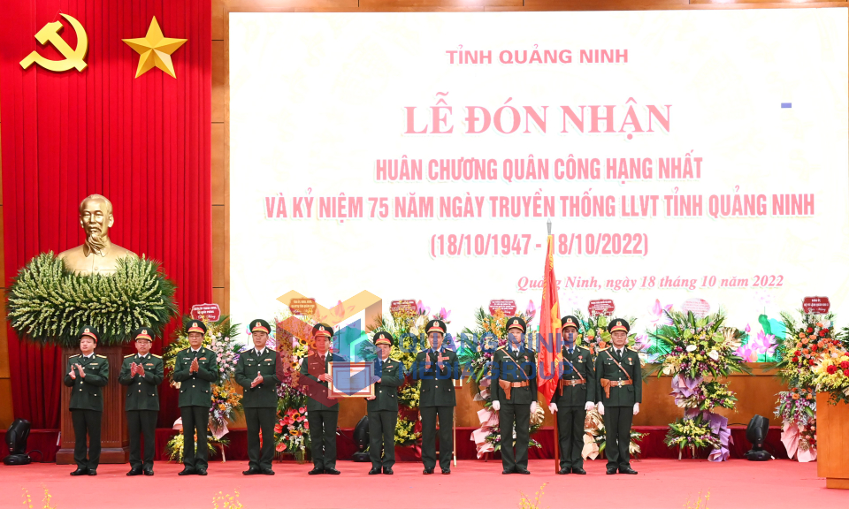 Trao Huân chương Quân công hạng Nhất cho Bộ Chỉ huy Quân sự tỉnh, tháng 10-2022