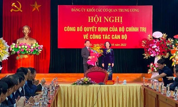 Đồng chí Nguyễn Văn Thể giữ chức Bí thư Đảng ủy Khối các cơ quan Trung ương