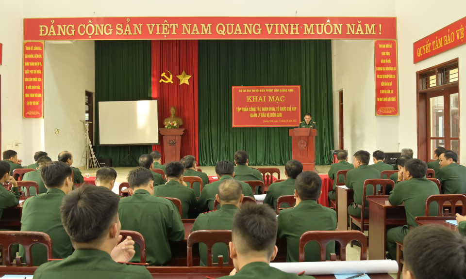 Bộ Chỉ huy BĐBP tỉnh: Tập huấn công tác tham mưu, tổ chức chỉ huy quản lý bảo vệ biên giới