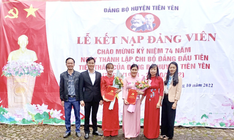 Tiên Yên: Quan tâm tạo nguồn kết nạp đảng