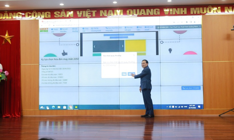 Quay thưởng chương trình “Hóa đơn may mắn” quý II/2022