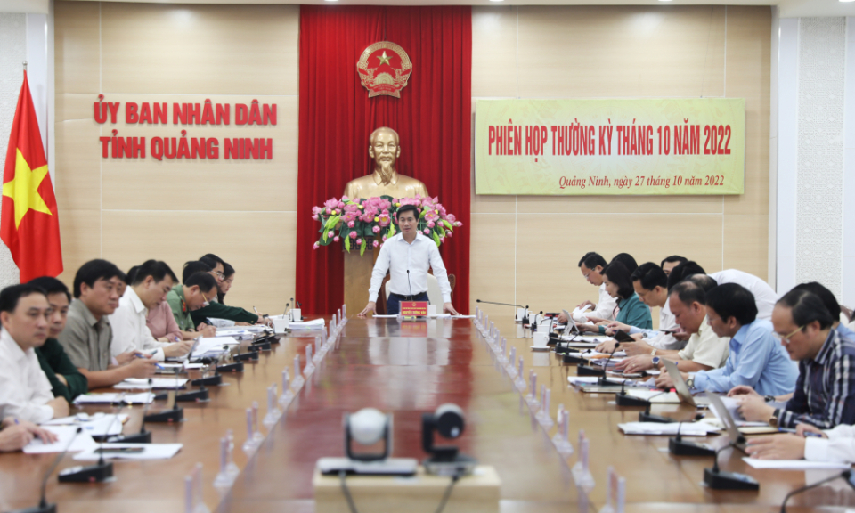 UBND tỉnh họp thường kỳ tháng 10