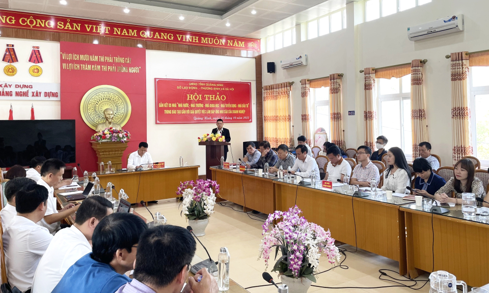 Hội thảo gắn kết “5 nhà” trong đào tạo, giải quyết việc làm