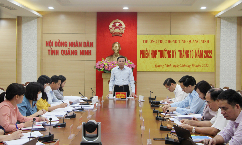 Thường trực HĐND tỉnh họp thường kỳ tháng 10/2022