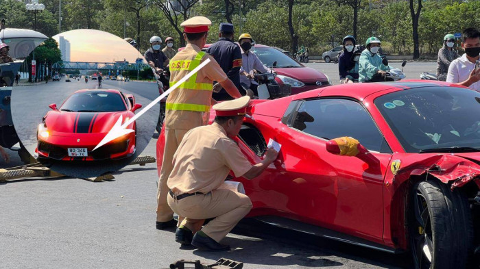 Vụ xe Ferrari 488 tông xe máy: Chủ xe là nhân viên ngoại giao nước ngoài 1