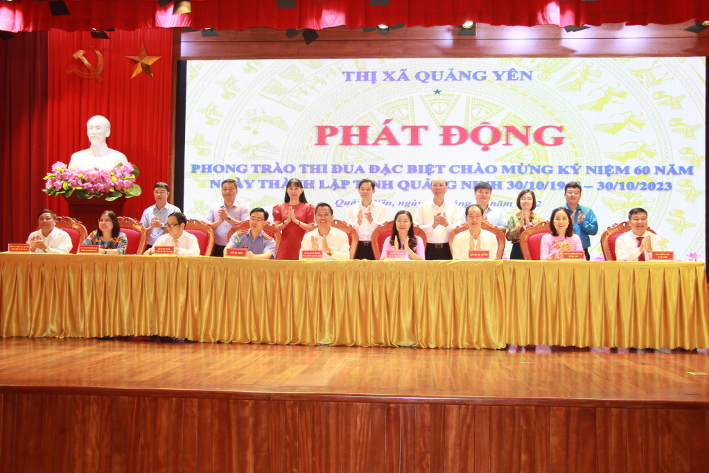  TX Quảng Yên phát động đợt thi đua đặc biệt chào mừng kỷ niệm 60 năm Ngày thành lập tỉnh 