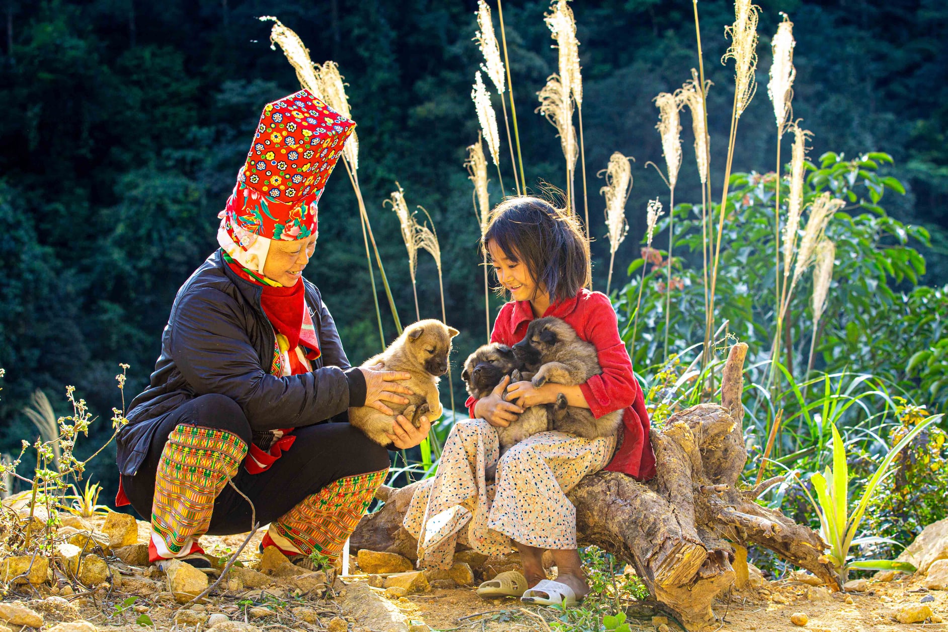 Đồng bào các dân tộc Quảng Ninh sống chan hòa với thiên nhiên.