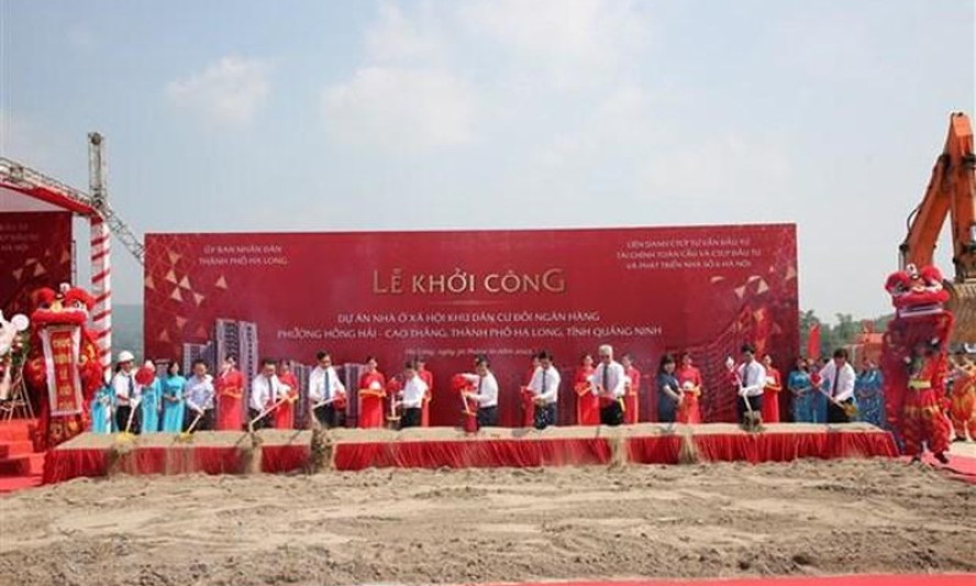 Quang Ninh begins construction of social housing project with nearly 1,000 apartments
