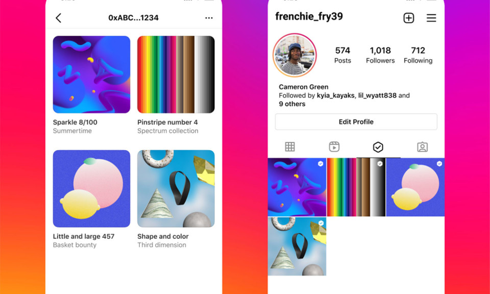 Meta cho bán NFT trực tiếp trên Instagram