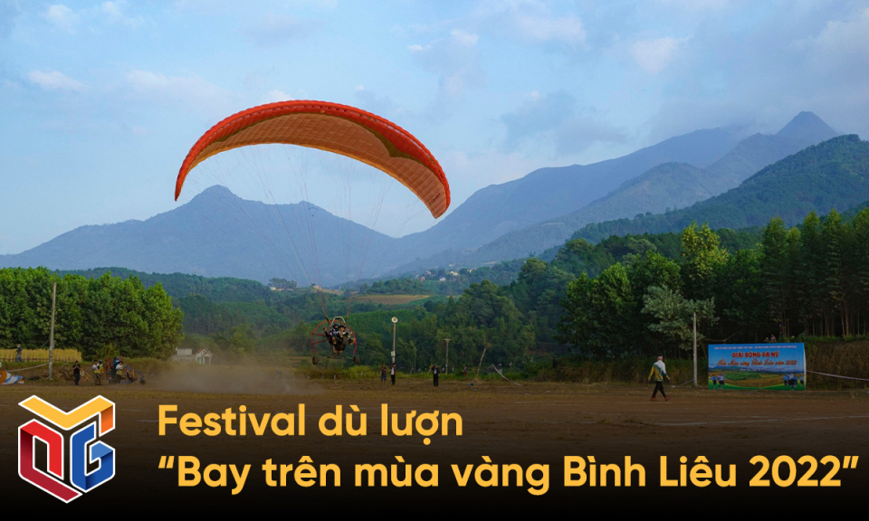 Festival dù lượn “Bay trên mùa vàng Bình Liêu 2022”