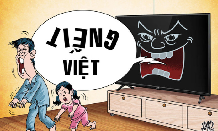 Truyền hình dễ dãi, tiếng Việt sai khác