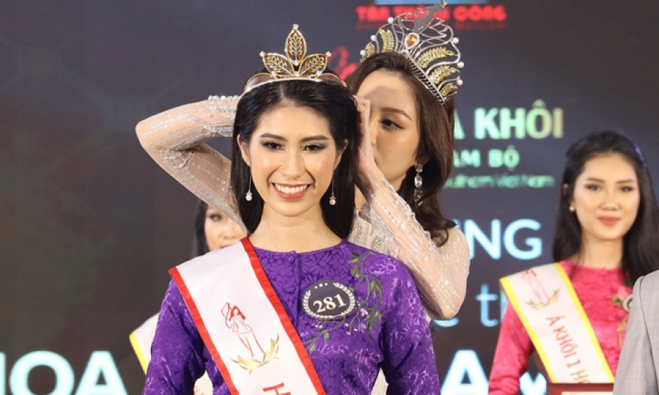 Người đẹp Trà Vinh cao 1,8 m đăng quang Hoa khôi Nam Bộ 2022