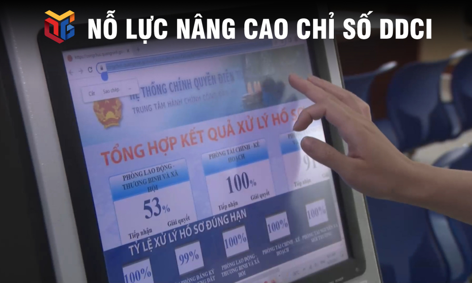 Các địa phương nỗ lực nâng cao chỉ số DDCI