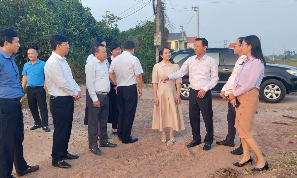 Đoàn giám sát của HĐND tỉnh làm việc tại Hải Hà